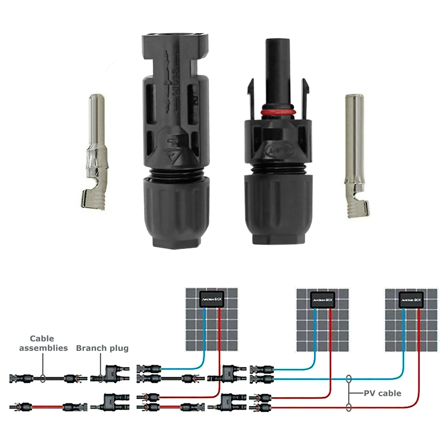10 Pairs 30A Male Female Wire PV Solar Panel Cable Connector Set Waterproof