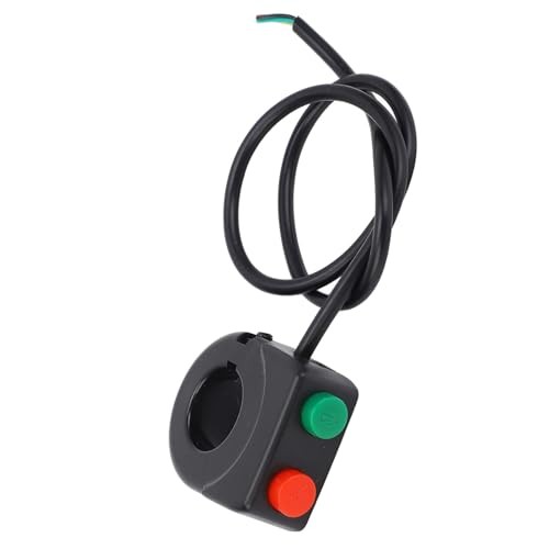 Universal 7/8inch ABS Plastic Handlebar 12V Horn Head Light Black On Off