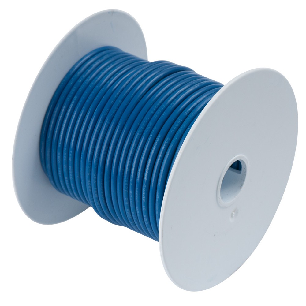 Ancor Marine Grade Tinned Copper Wire 102110 16 AWG Dark Blue 100 ft Spool