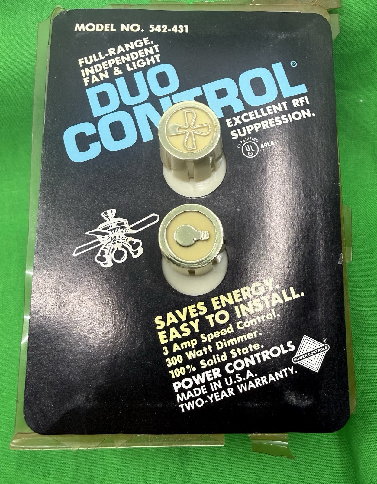 NOS Lot of 4 GE Fan and Light Controllers (fan speed & light brightness)