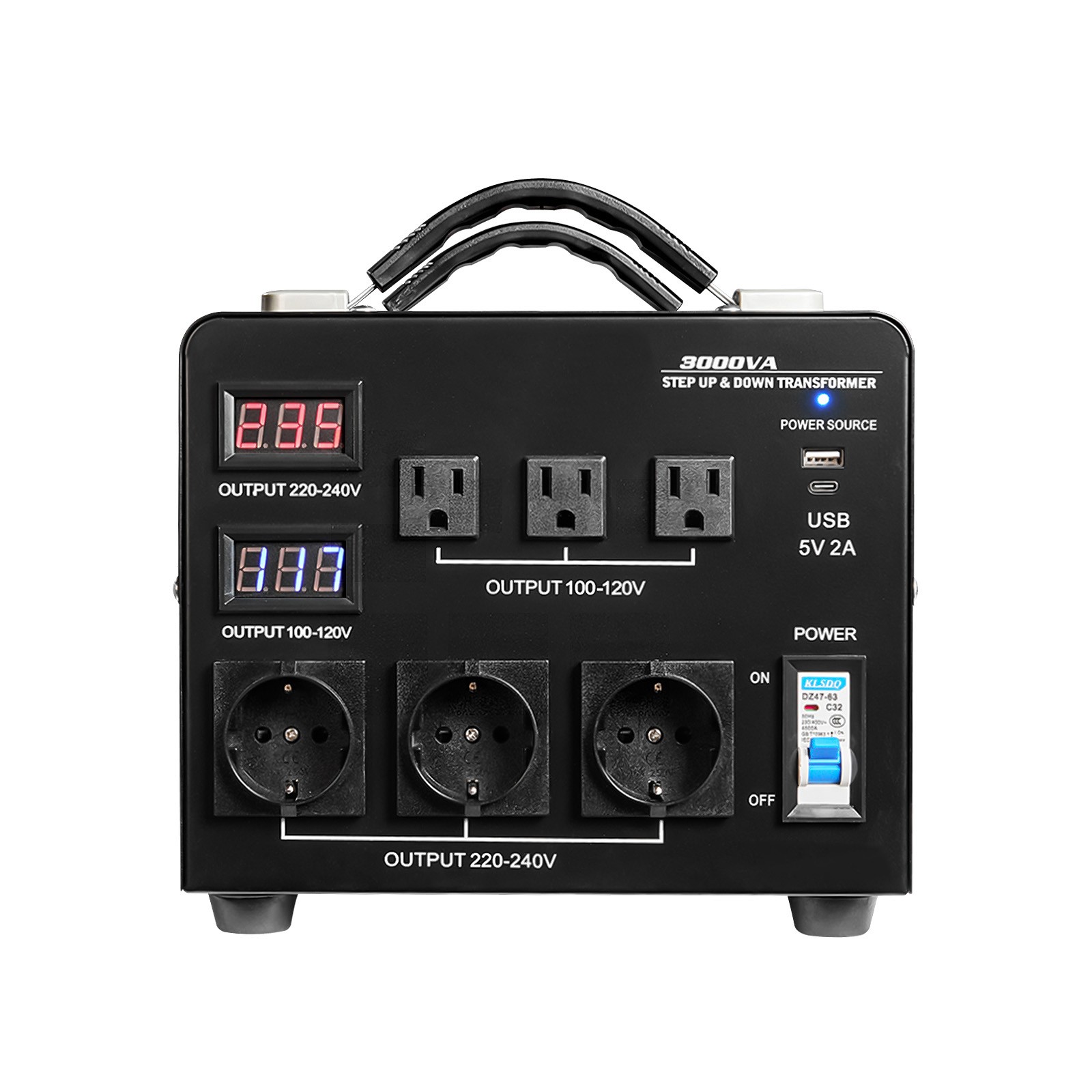 3000VA Automatic Voltage Converter Transformer for 110V to 220V & 220V to 110V