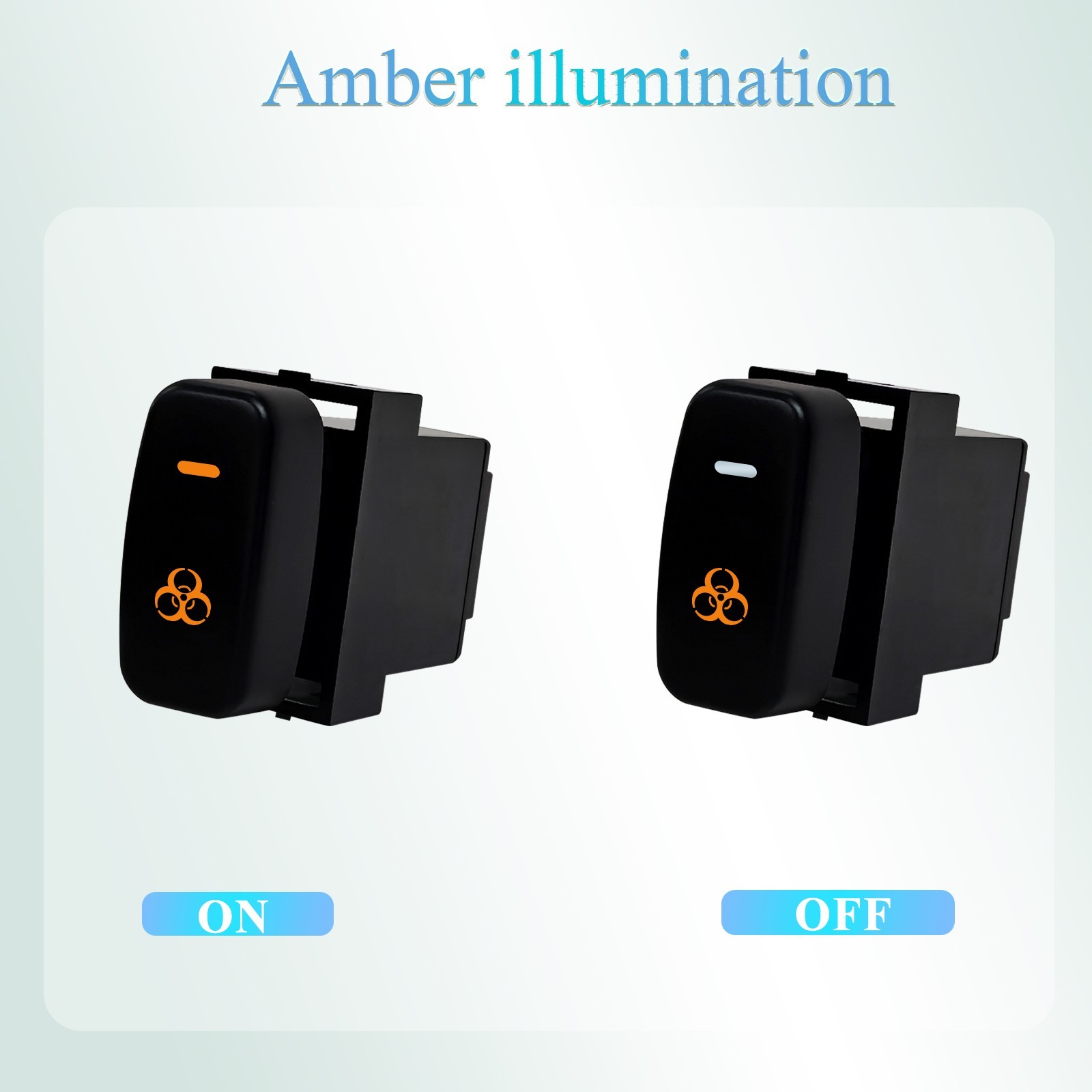 For Mitsubishi Pajero V73 V93 Lancer Outlander ASX L200 Orange LED switch fog