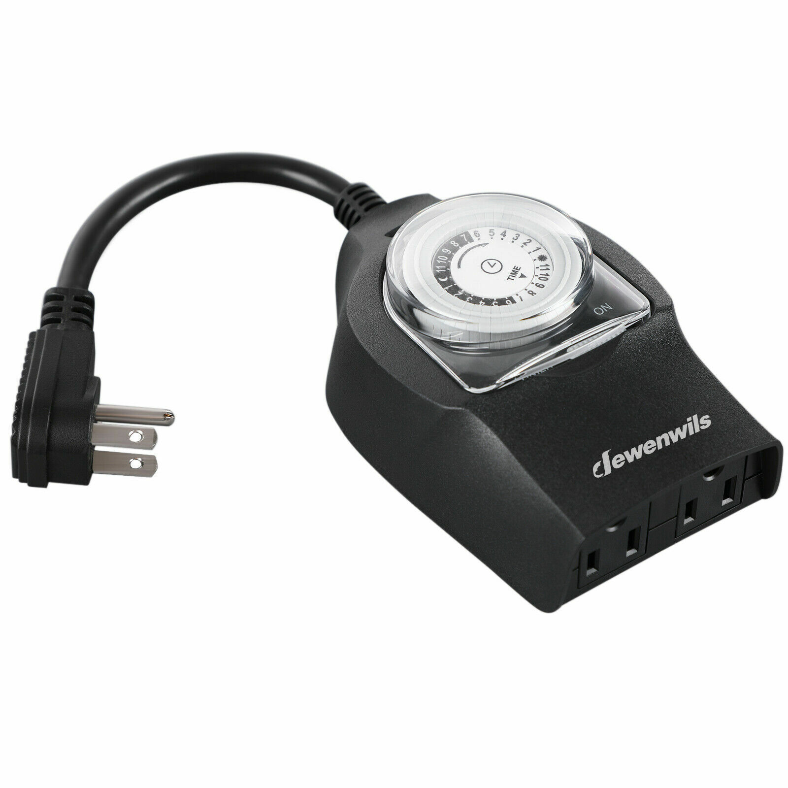 DEWENWILS Outdoor Timer for Light Plug in Electrical Outlet Switch Waterproof
