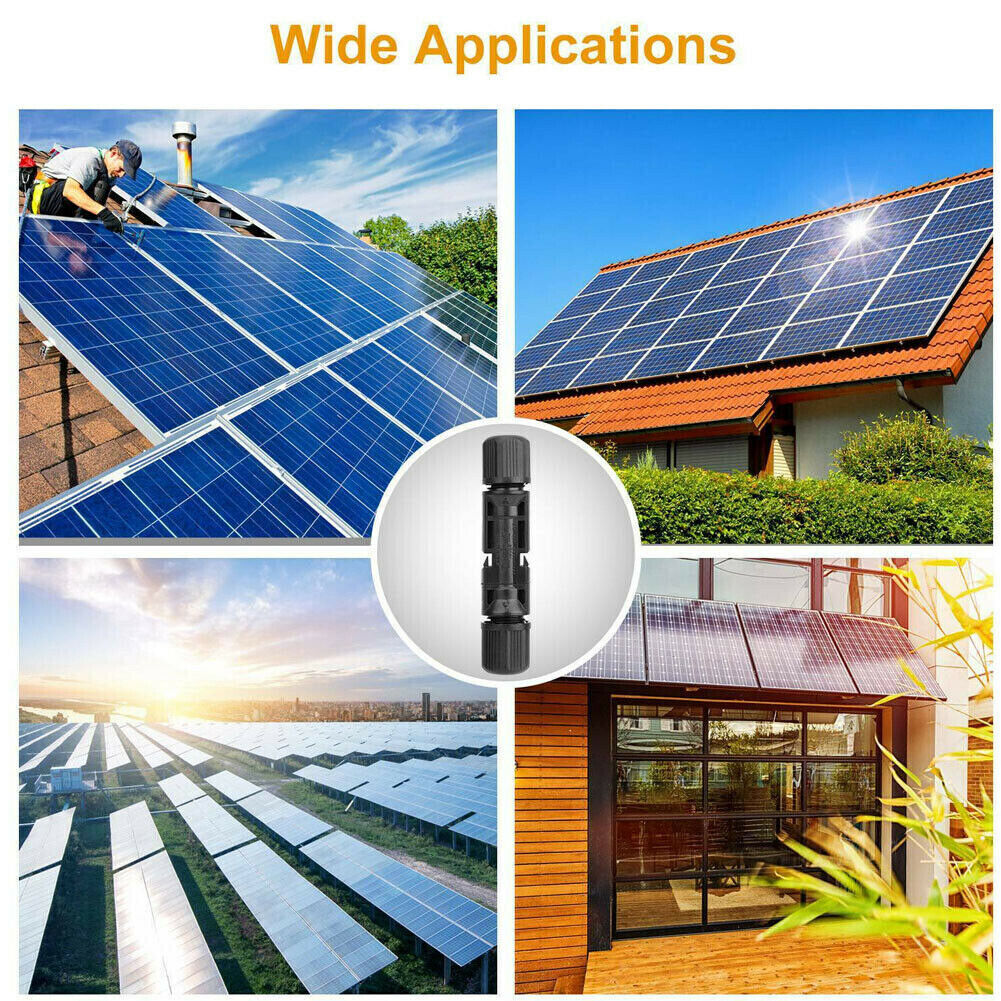10/20/50 Pairs Solar Panel Cable Wire Connectors Male/Female Waterproof Adapter