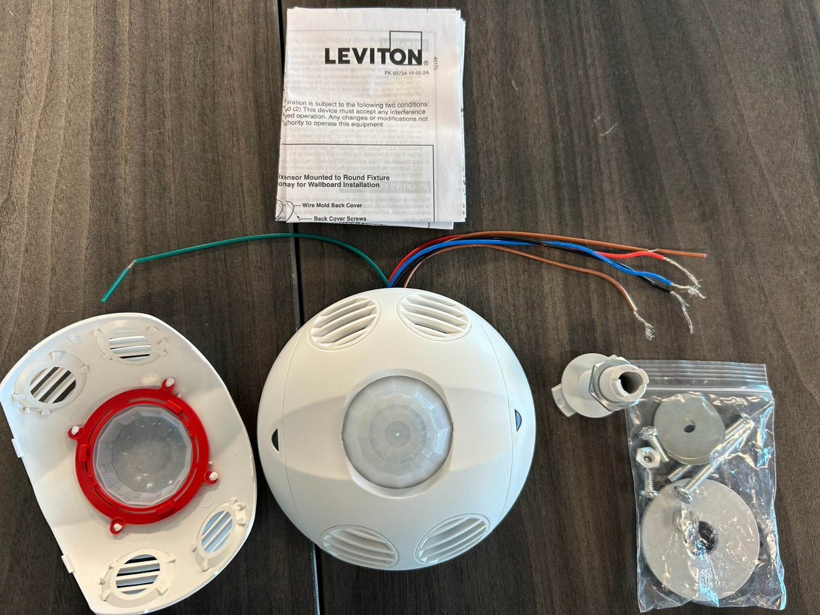 White Ceiling Occupancy Sensor, 1000 Sq Ft Coverage, OSC10-RMW