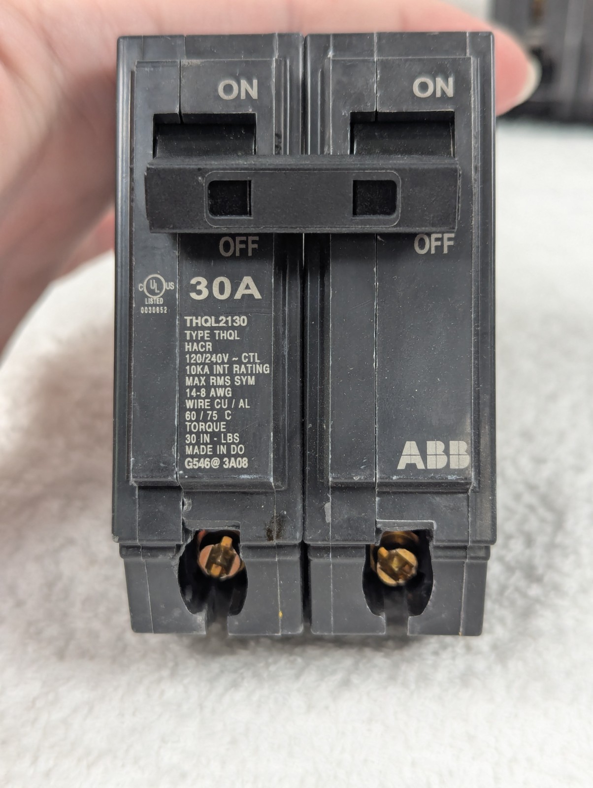 ABB – 30A – Double Pole Circuit Breaker – THQL2130A – 5 Pack