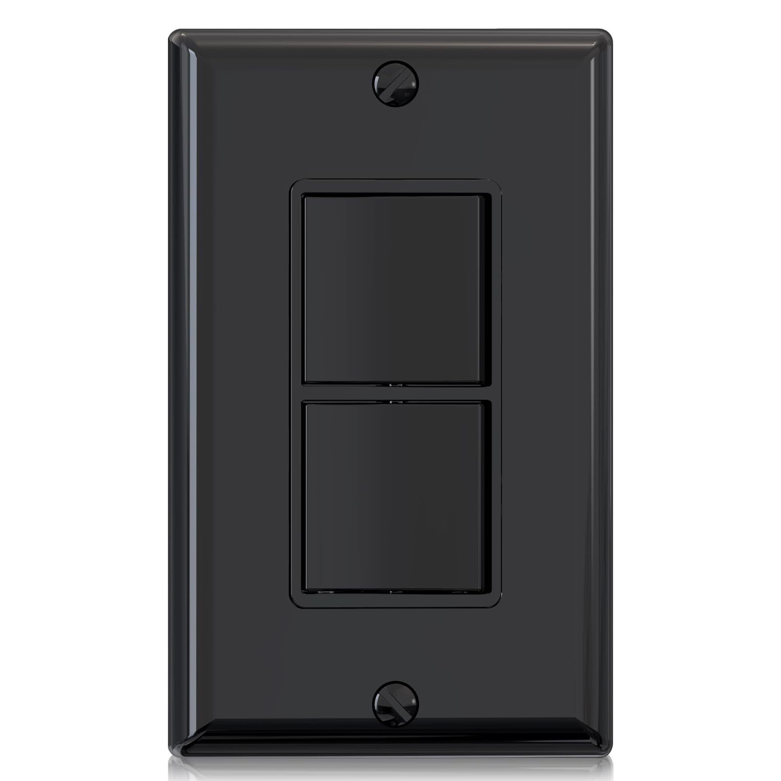 Decorator Double Rocker Light Switch Two Single Pole Electrical Paddle Switc