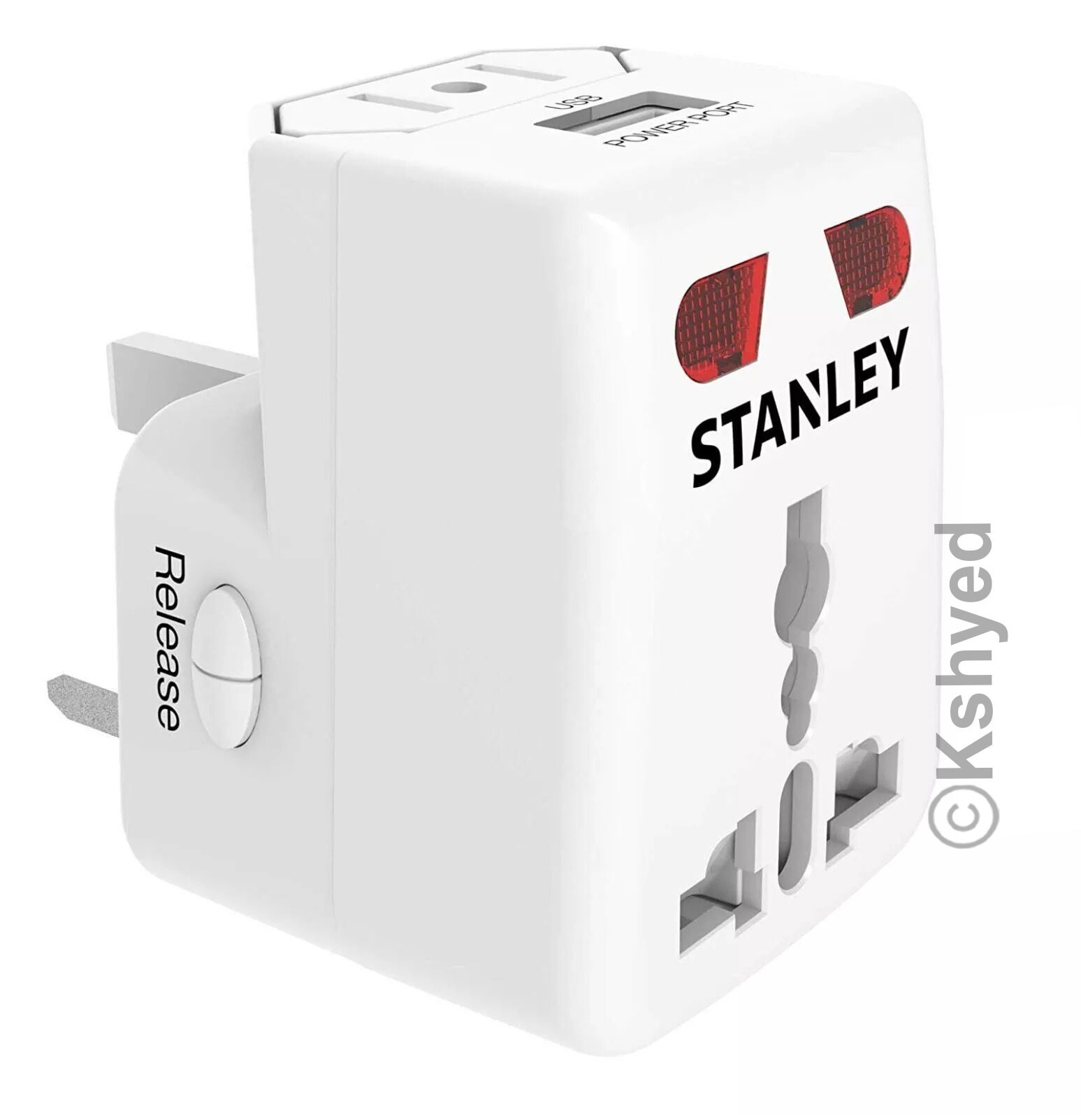 Stanley EU Euro to US USA Power Wall Plug Converter Travel Adapter-New-Free Ship