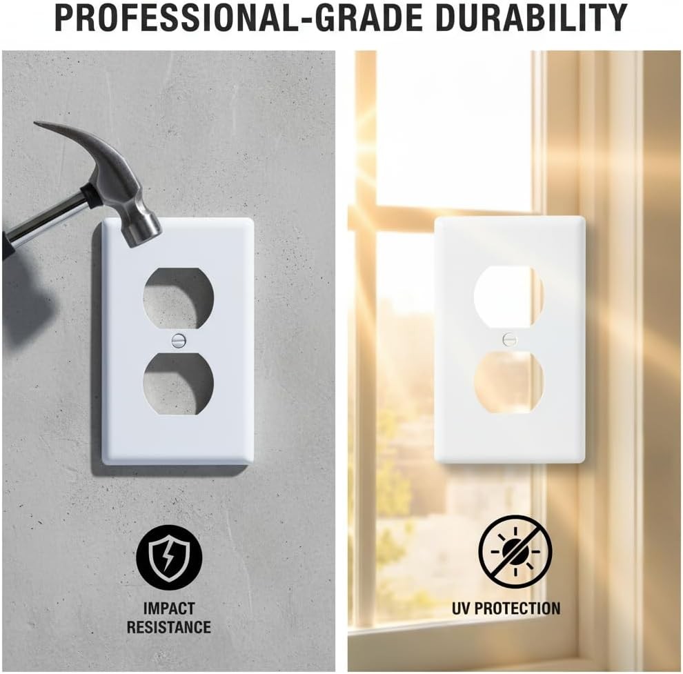 Outlet Covers Wall Plates – Electrical Outlet Covers12-pack Standard Size