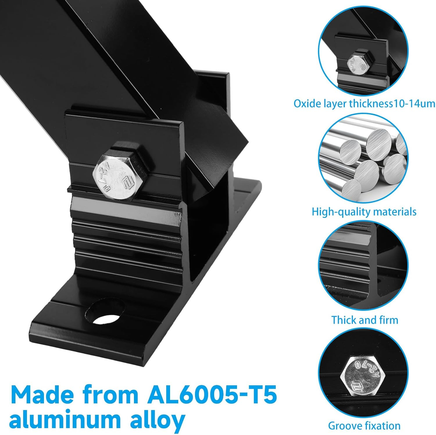 Adjustable Solar Panel Tilt Mount Brackets Aluminum Alloy Solar Panel Mounting S
