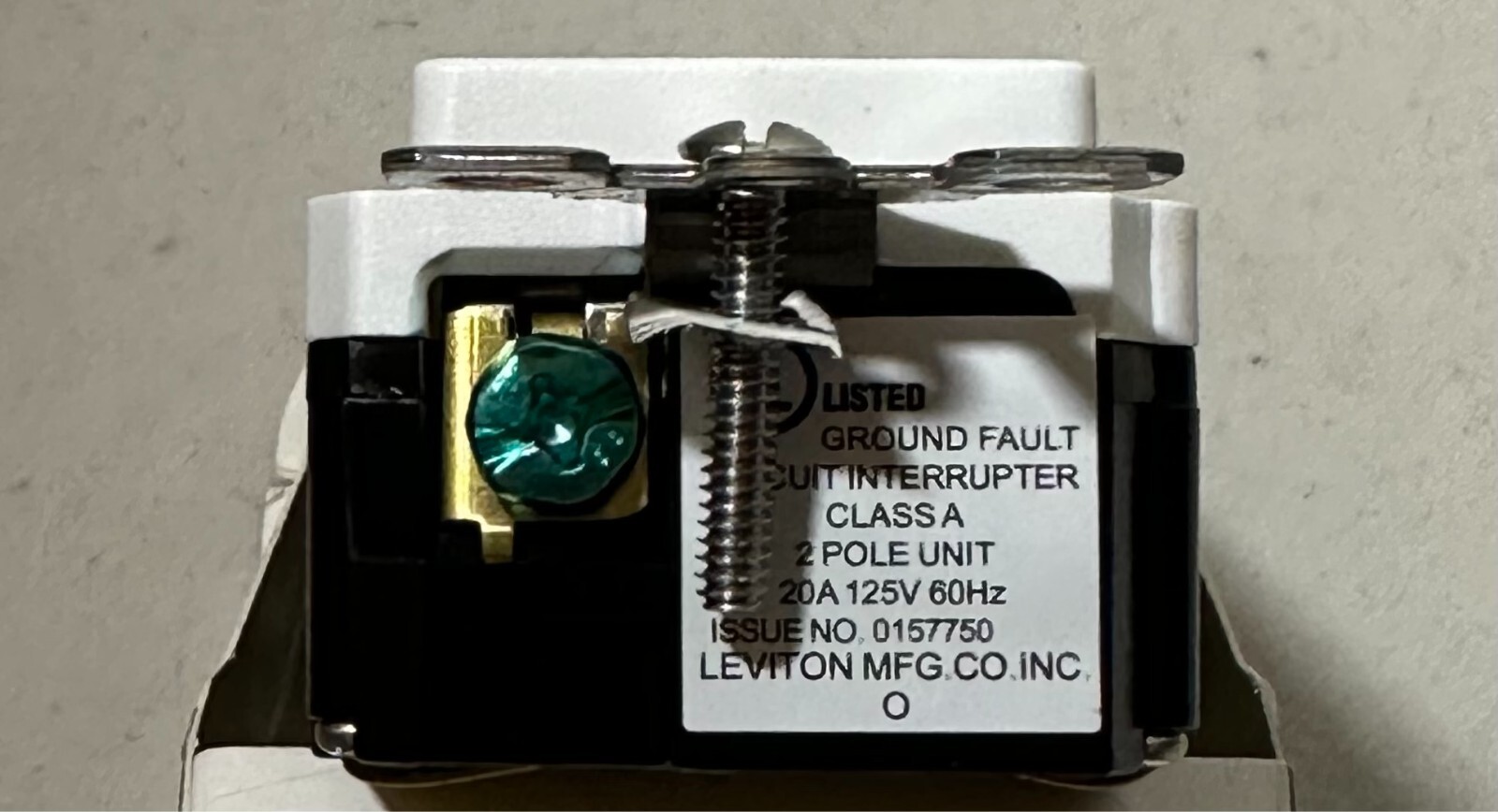 5 PCS Leviton GFWT1-KW – GFWT1-W Weather/Tamper Resistance GFCI Outlet