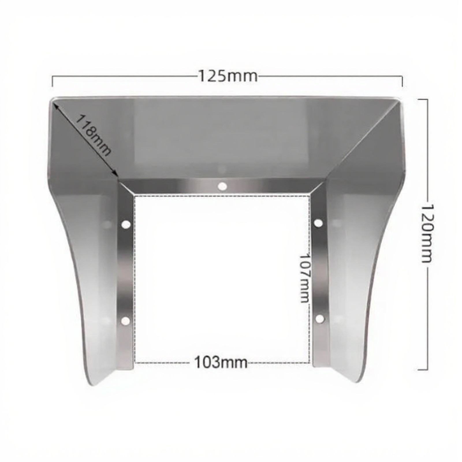 Stainless Steel Socket Cover 12.5 x 12 cm for Outdoor Toilets For bathrooms