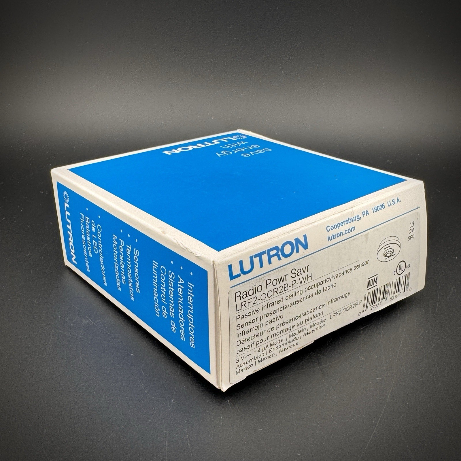 LUTRON LRF2-OCR2B-P-WH 120V Wireless Ceiling Sensor – White