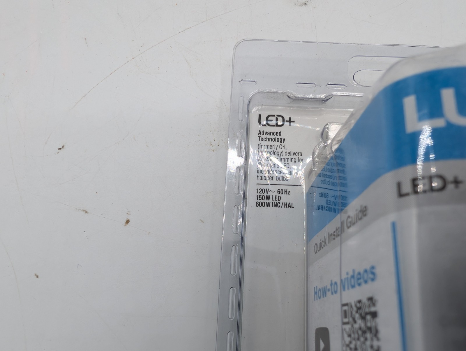 New Lutron Lumea LECL-150H LED Slide Dimmer Switch White 150 Watts