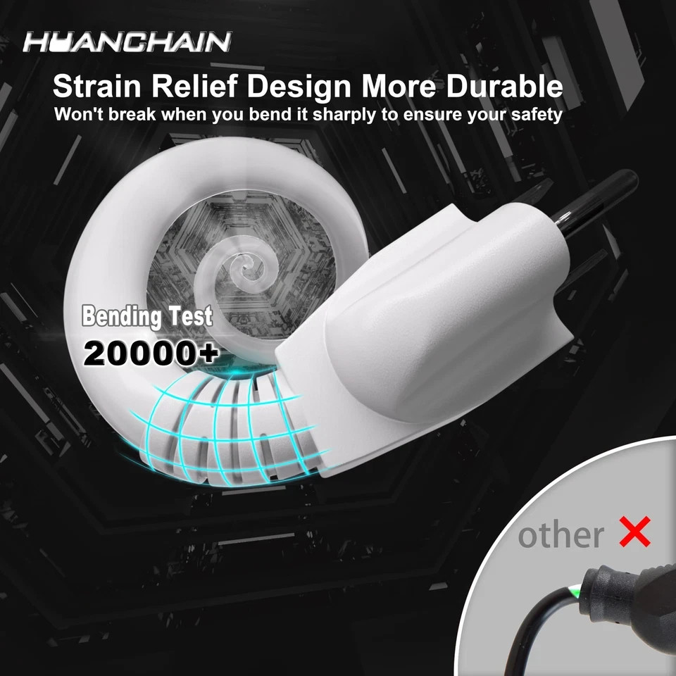 25 FT 16 Gauge White Indoor Outdoor Extension Cord Waterproof, Flexible Cold