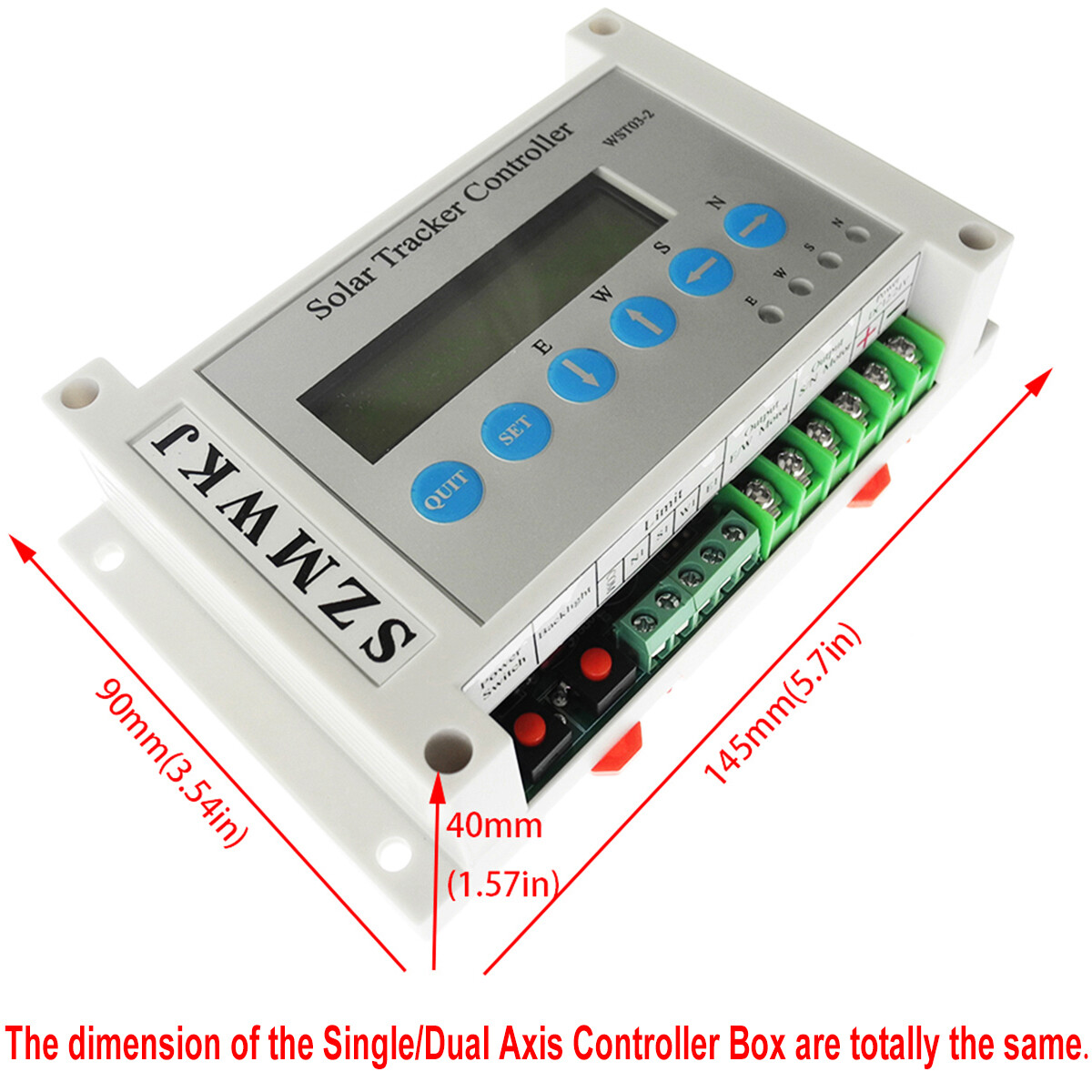 Single/Dual Axis Solar Tracker Controller W/ Wind Sensor DIY Solar Panel Kits AT
