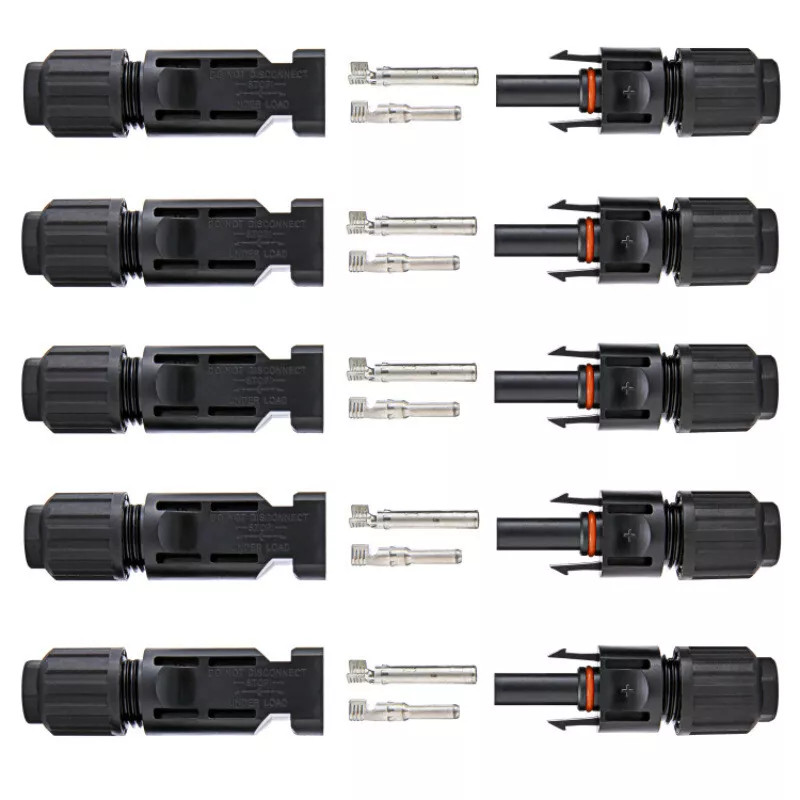 10/20/50/100/400 Pairs Male Female Solar Cable Connectors For DIY Solar Panel US