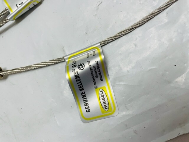Lot of 6 – HUBBELL 02216014 WIRING DEVICE KELLEMS Support Grip 1.0″- 1.8″