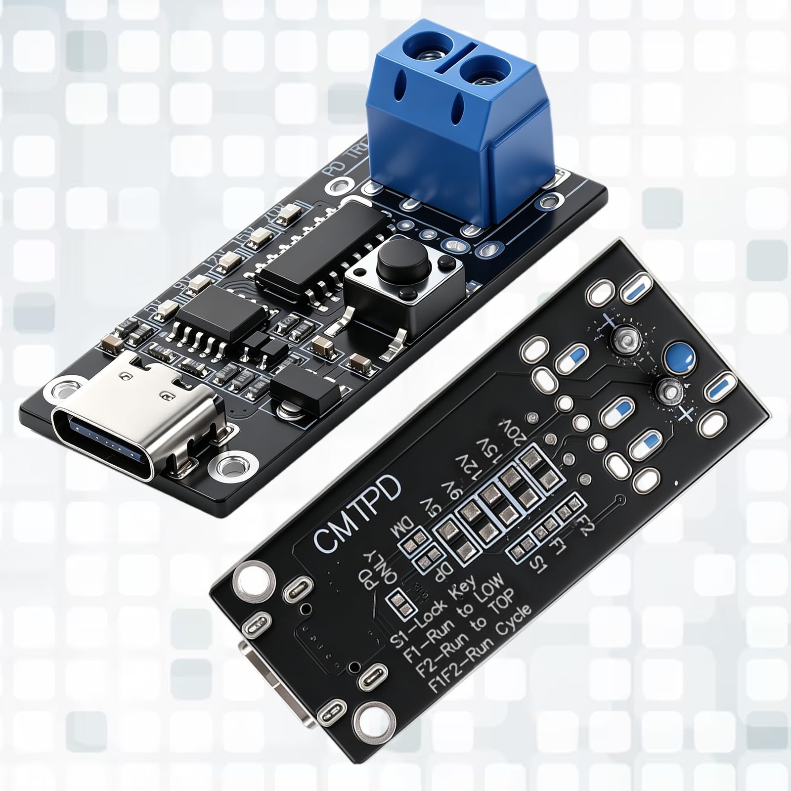 2PCS 100W 5A USB-C Fast Charge Module Type-C Female -Terminal Output