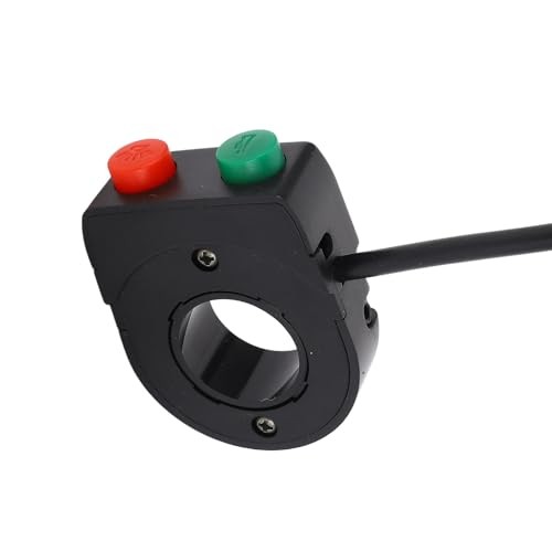 Universal 7/8inch ABS Plastic Handlebar 12V Horn Head Light Black On Off