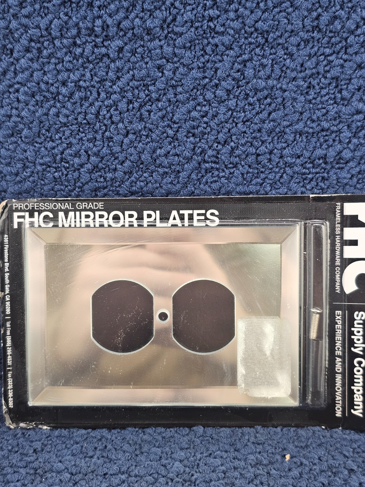 FHC MP2C: Clear Duplex Plug Glass Mirror Plate