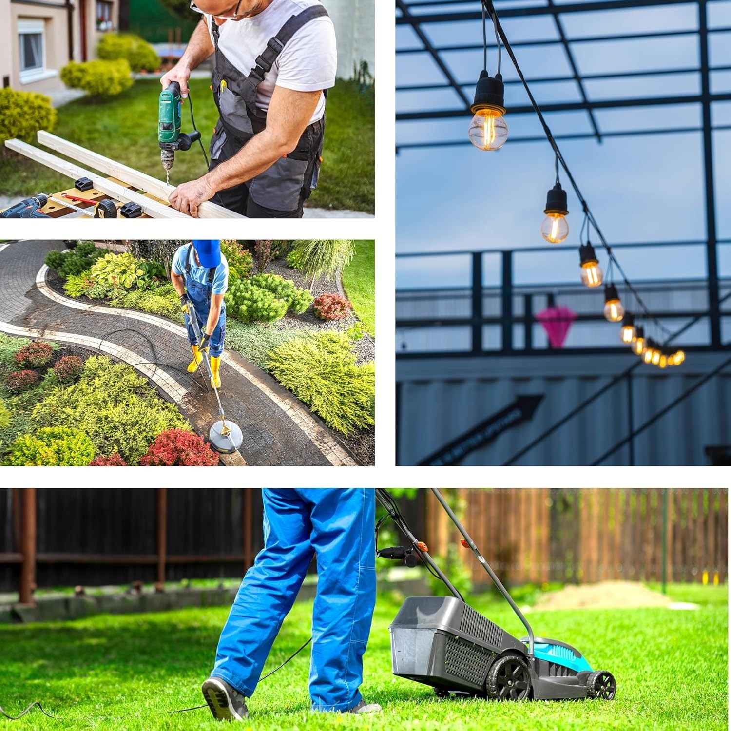 Versatile 6ft Heavy-Duty Extension Cord – Perfect for Home & Garden Power Needs