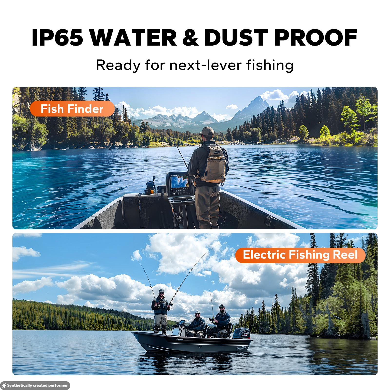 LiTime 16V 30Ah Fish Finder Bluetooth LiFePO4 Lithium Battery Marine Low-Temp