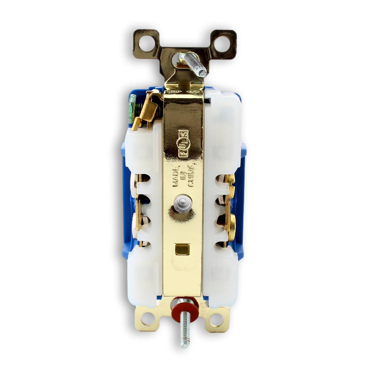 Bryant Hubbell Blue! INDUSTRIAL Receptacle Duplex Outlet 5-15R 15A 125V 5262BU