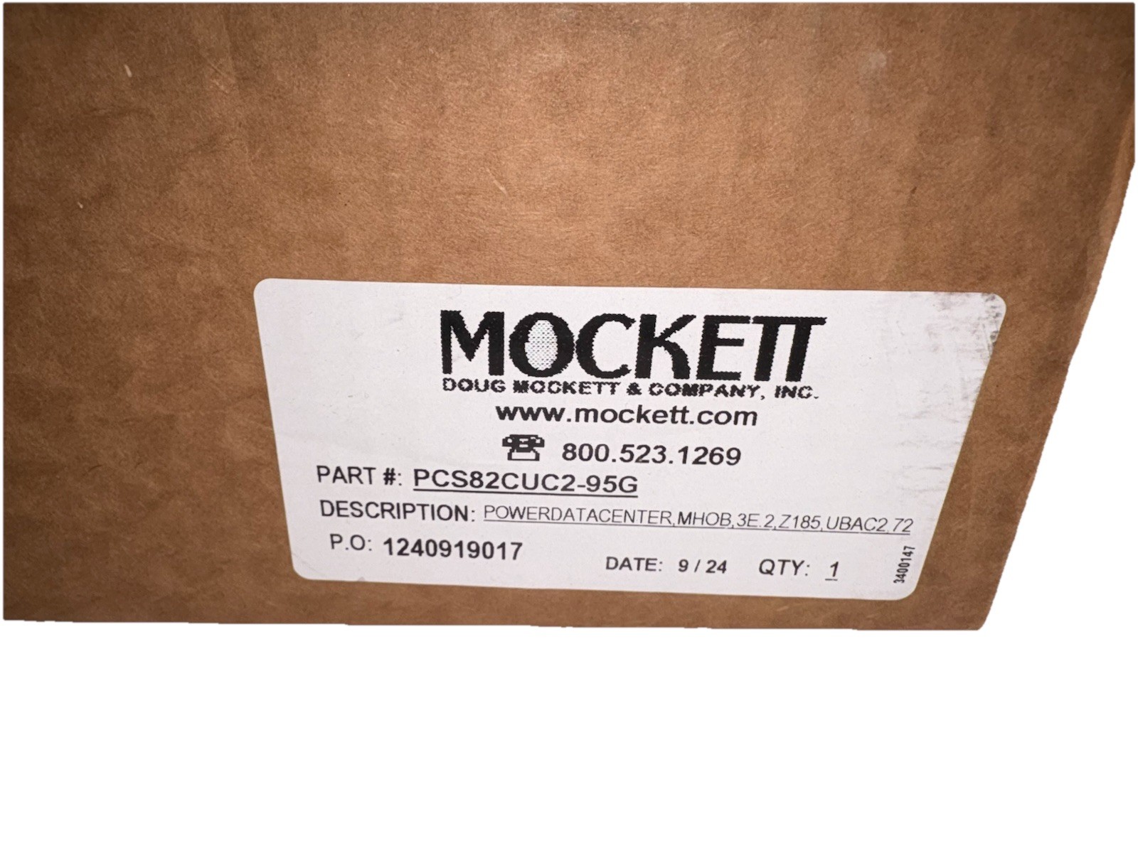 Mockett PCS82CUC2-95G Power/data Center White