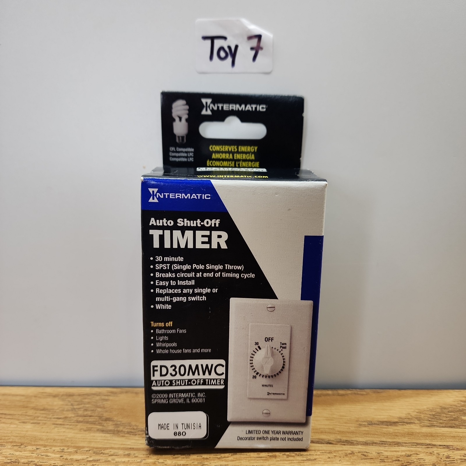 Intermatic FD30MWC Auto Shut-Off 30-Minute Single Pole Single Throw