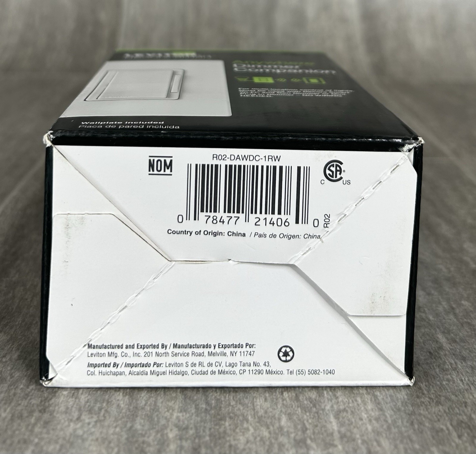 LEVITON DECORA SMART ANYWHERE DIMMER COMPANION NO WIRING NEEDED R02-DAWDC-1RW