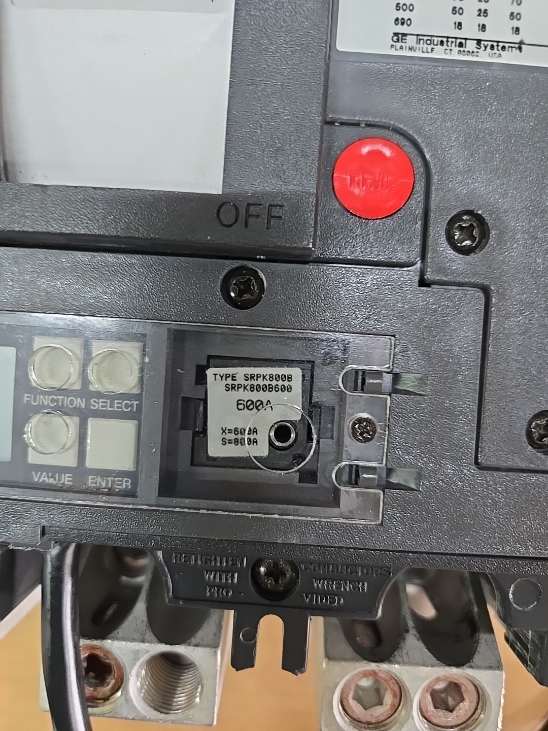 GE Spectra Series 800A 600VAC 3 Pole Breaker SKPP36BD0800 1YEAR WARRANTY