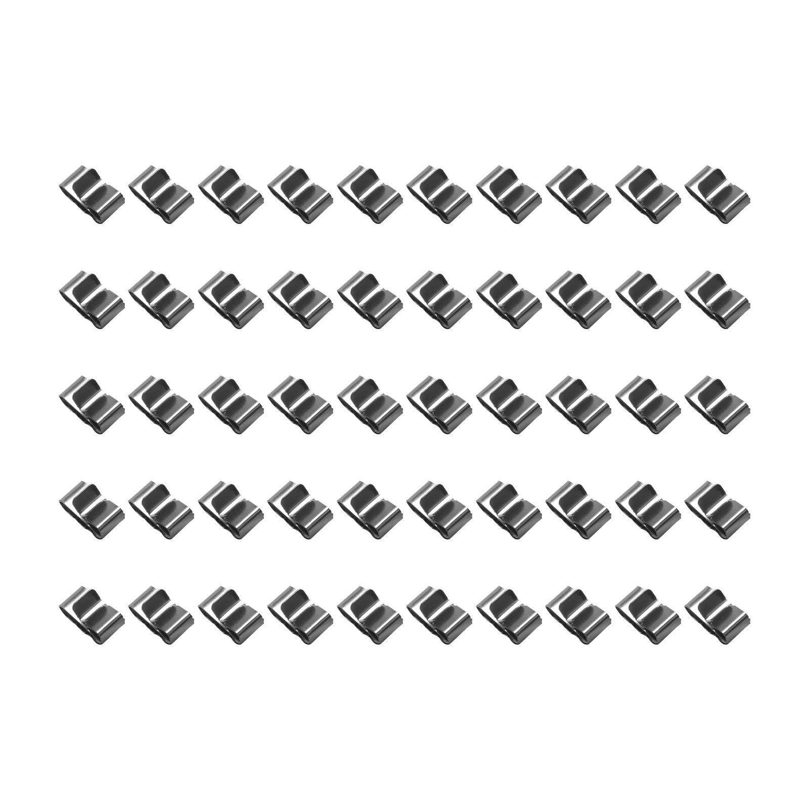 50 Pcs Solar PV Cable Clip 304 Stainless Steel Corrosion-Resistant for PV System