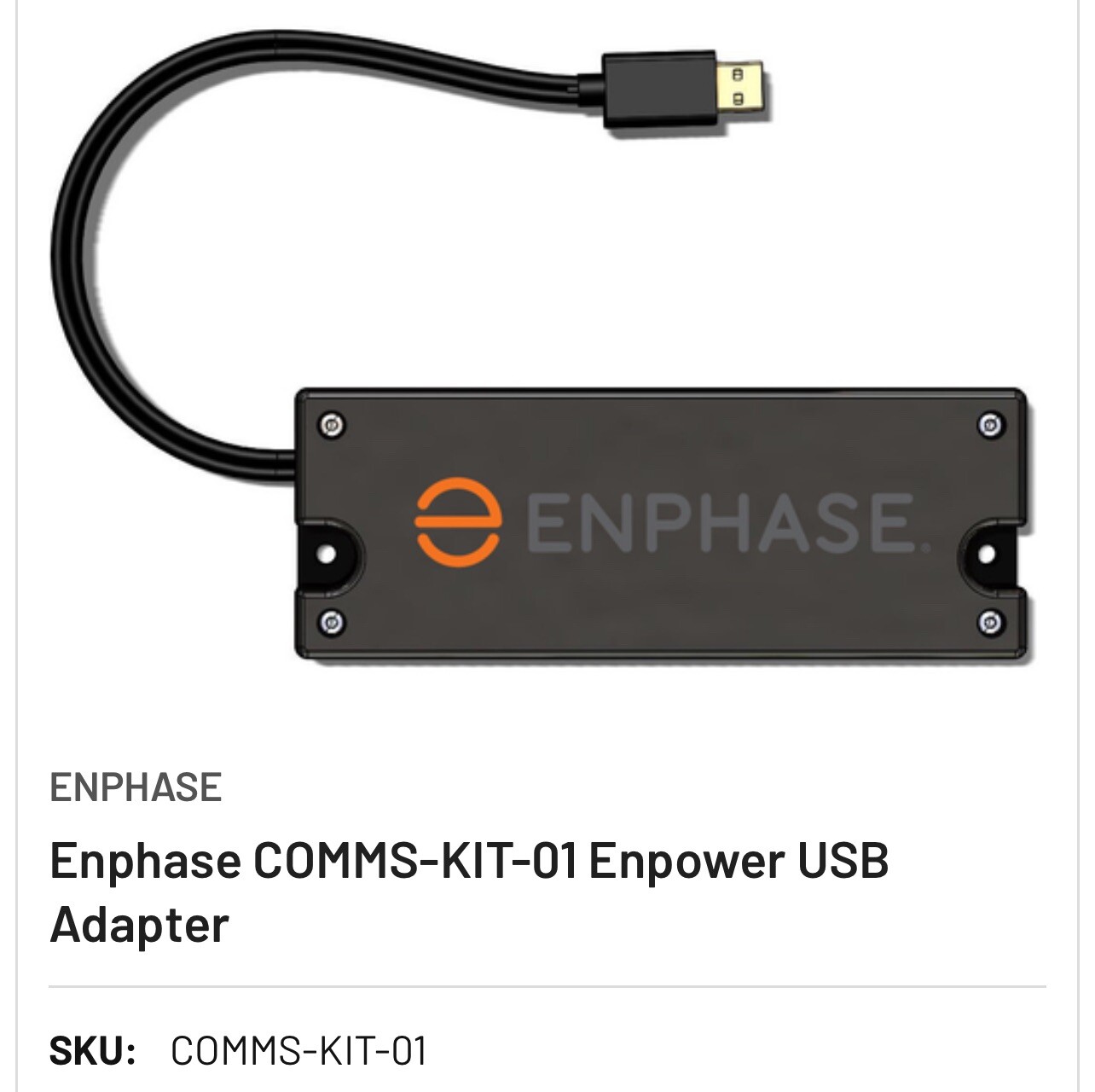 Enphase, Enpower, Wireless Communication Kit COMMS KIT COMMS-KIT-01