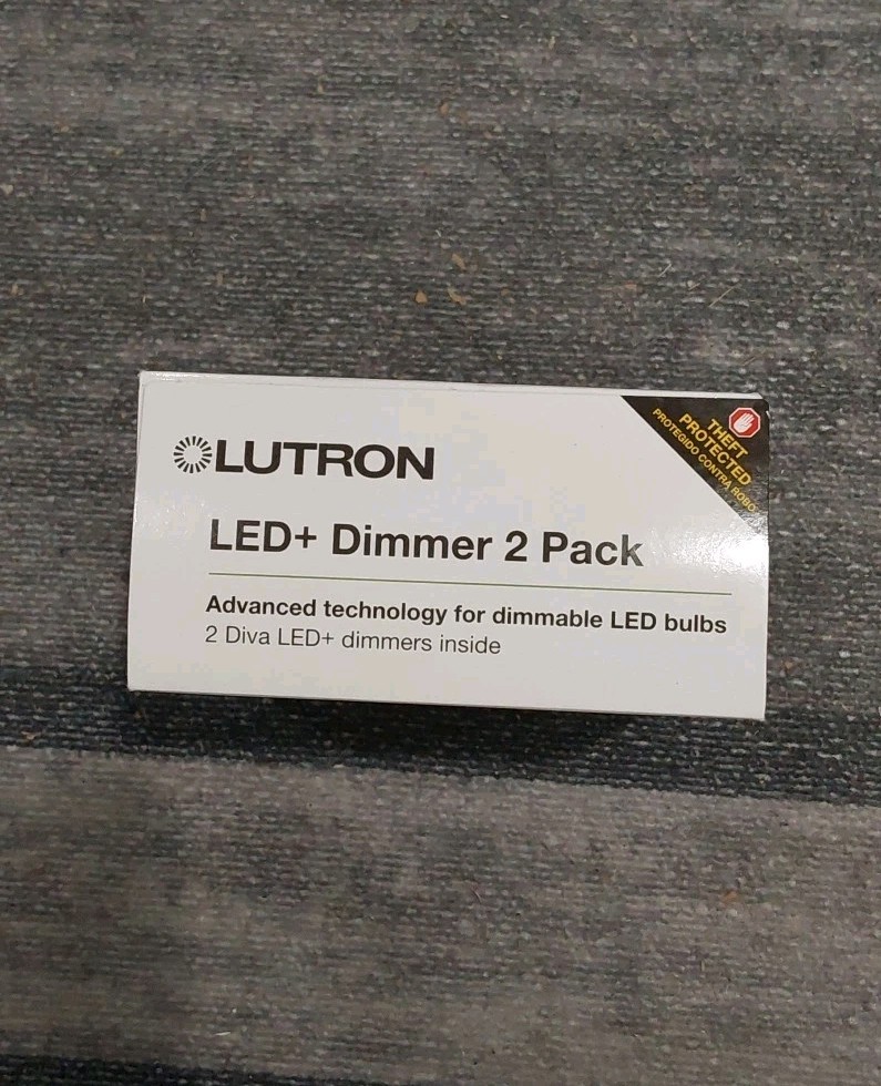 Lutron DVCL-153P-WH-2 LED+ Diva Dimmer 2 Pack Single Pole 3-Way White NEW F2