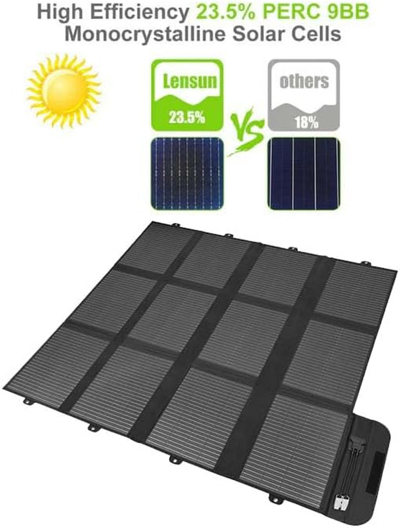 300W 12V Portable Solar Panel Blanket with Anderson Connectors for Solar Generat