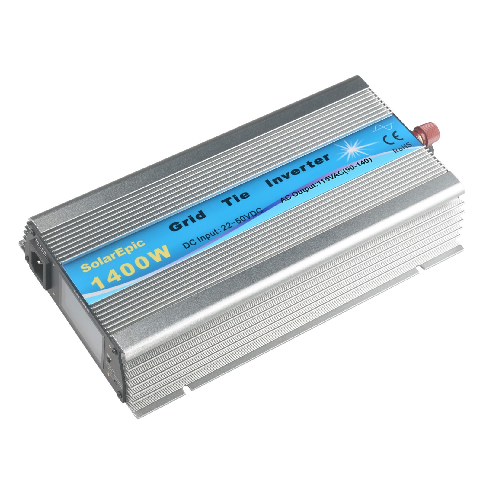 1400W Grid Tie Inverter DC36V to AC110V/220V Solar Inverter Built-in Meter LCD