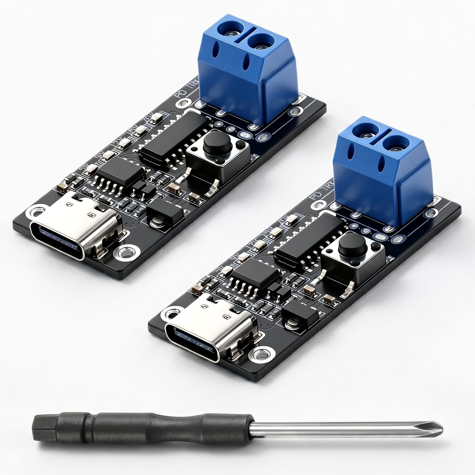 2PCS 100W 5A USB-C Fast Charge Module Type-C Female -Terminal Output