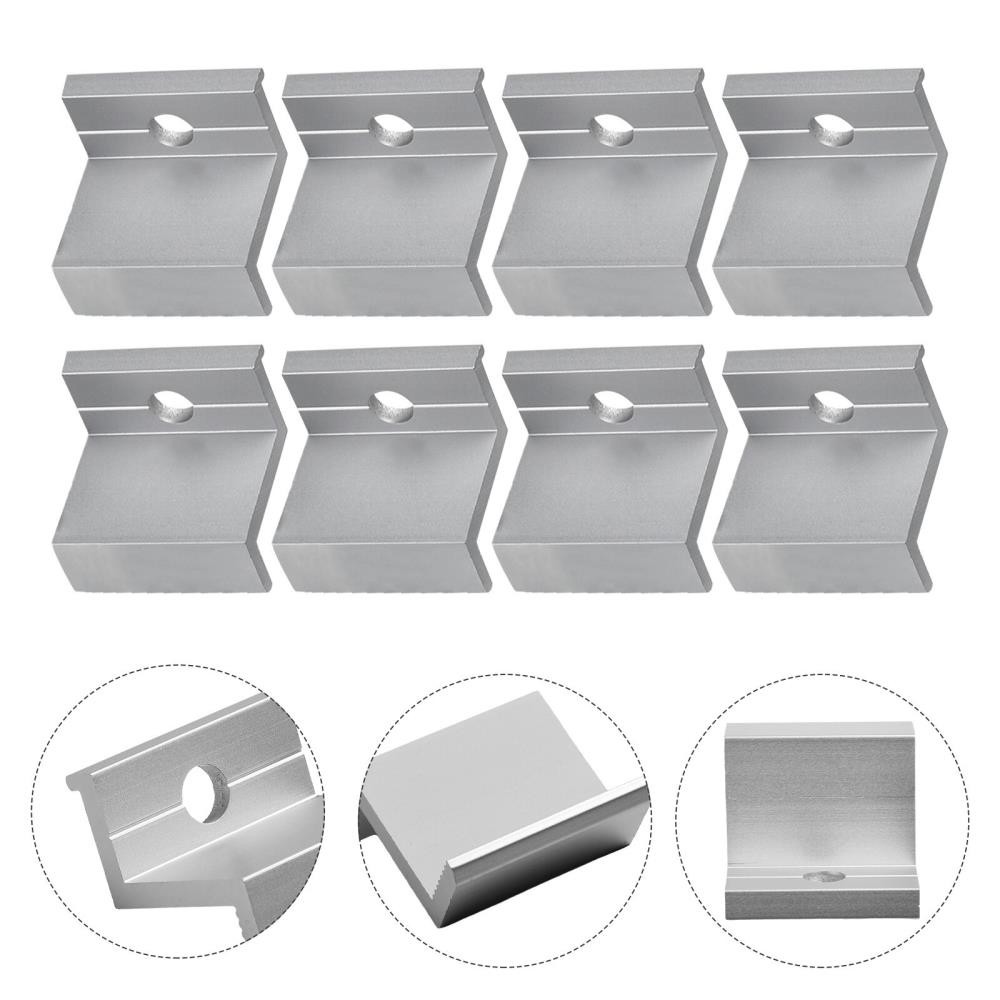 10X Solar Panel End Clamp End Clamp High C-orrosion Resistance Strong Toughness⇓