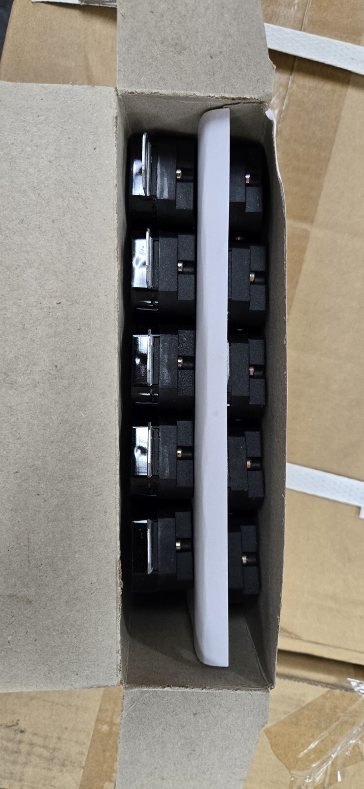 Pack Of (10) 20 Amp 120/240 Volt Black Electrical Duplex Outlet-Recepticle-Plug