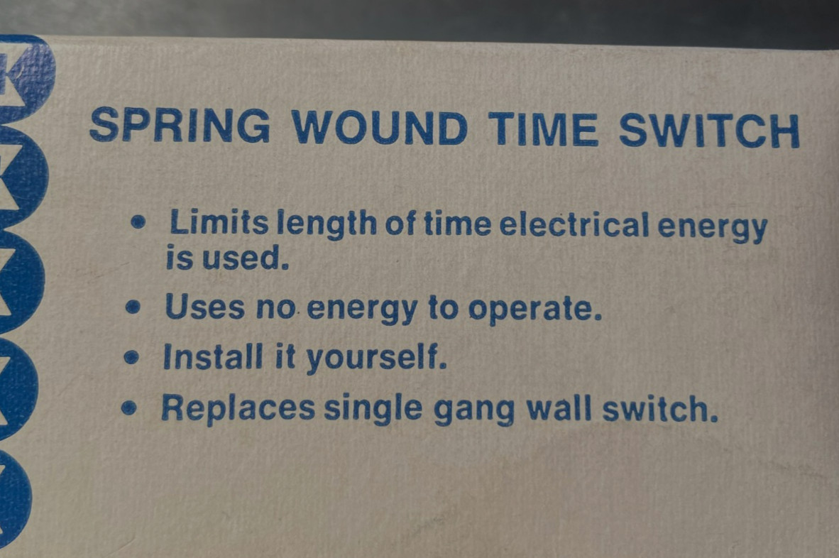 New Old Stock INTERMATIC F60M Spring Wound Time Switch 60 Min w/o Hold Feature