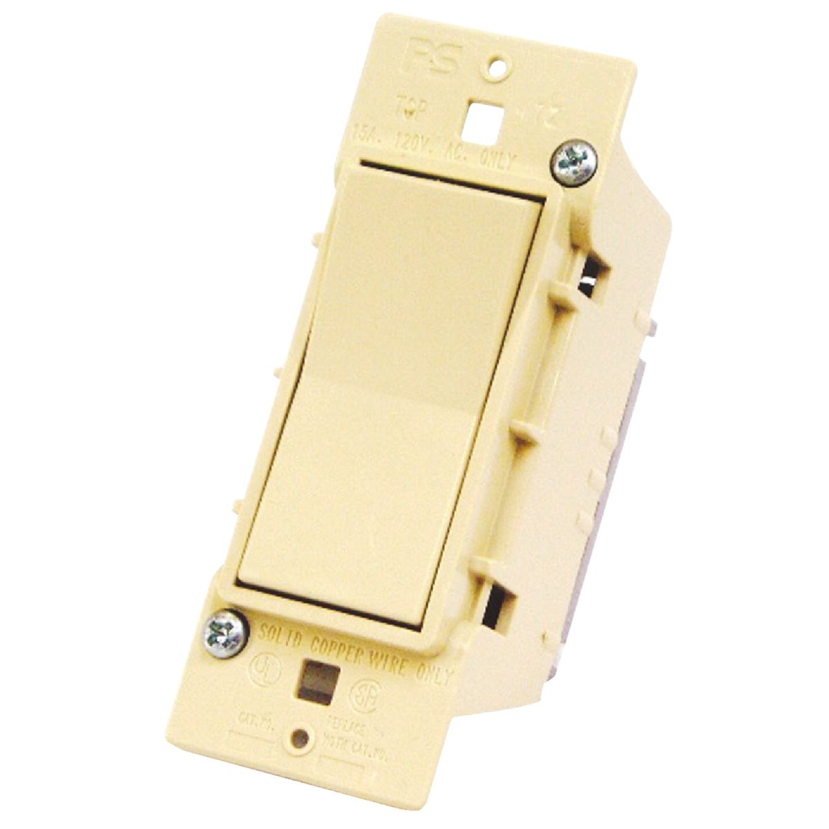 United States Hardware Ivory Electrical Switch E-100C United States Hardware