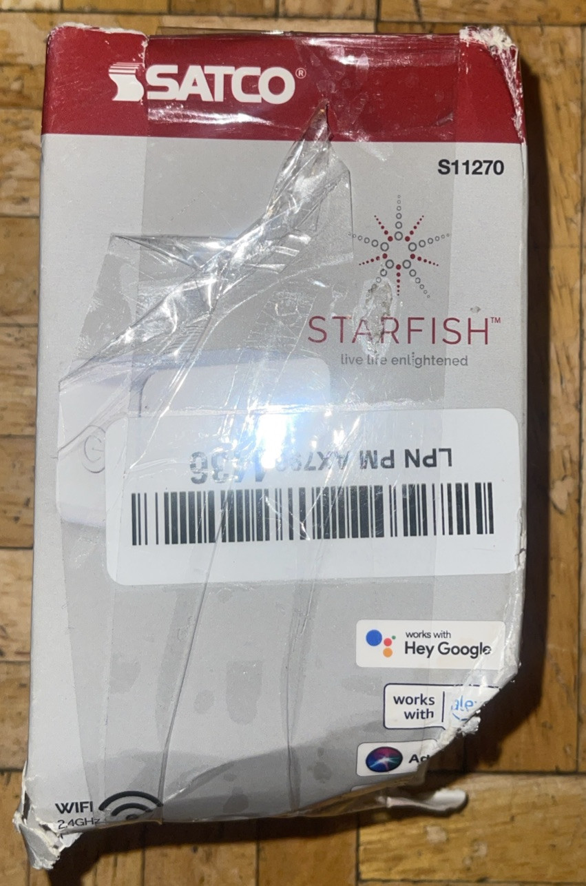 Starfish WiFi Smart Plug Dimmable 120V Outlet 15A Rectangle White