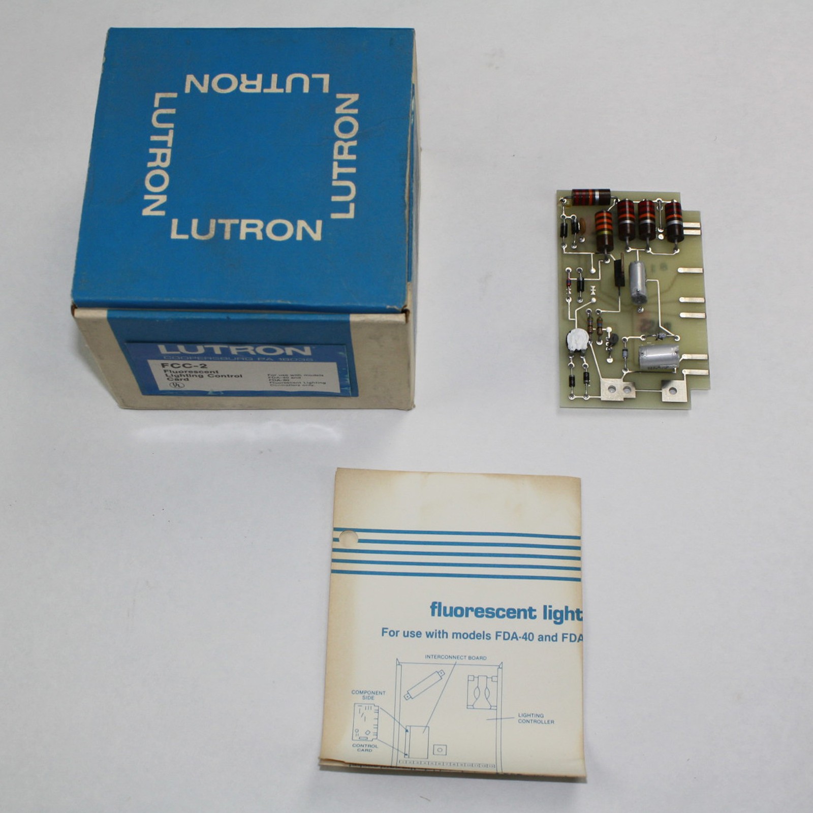 LUTRON FCC-2 FLUORESCENT LIGHTING CONTROL CONTROLLER CARD BOARD MODULE