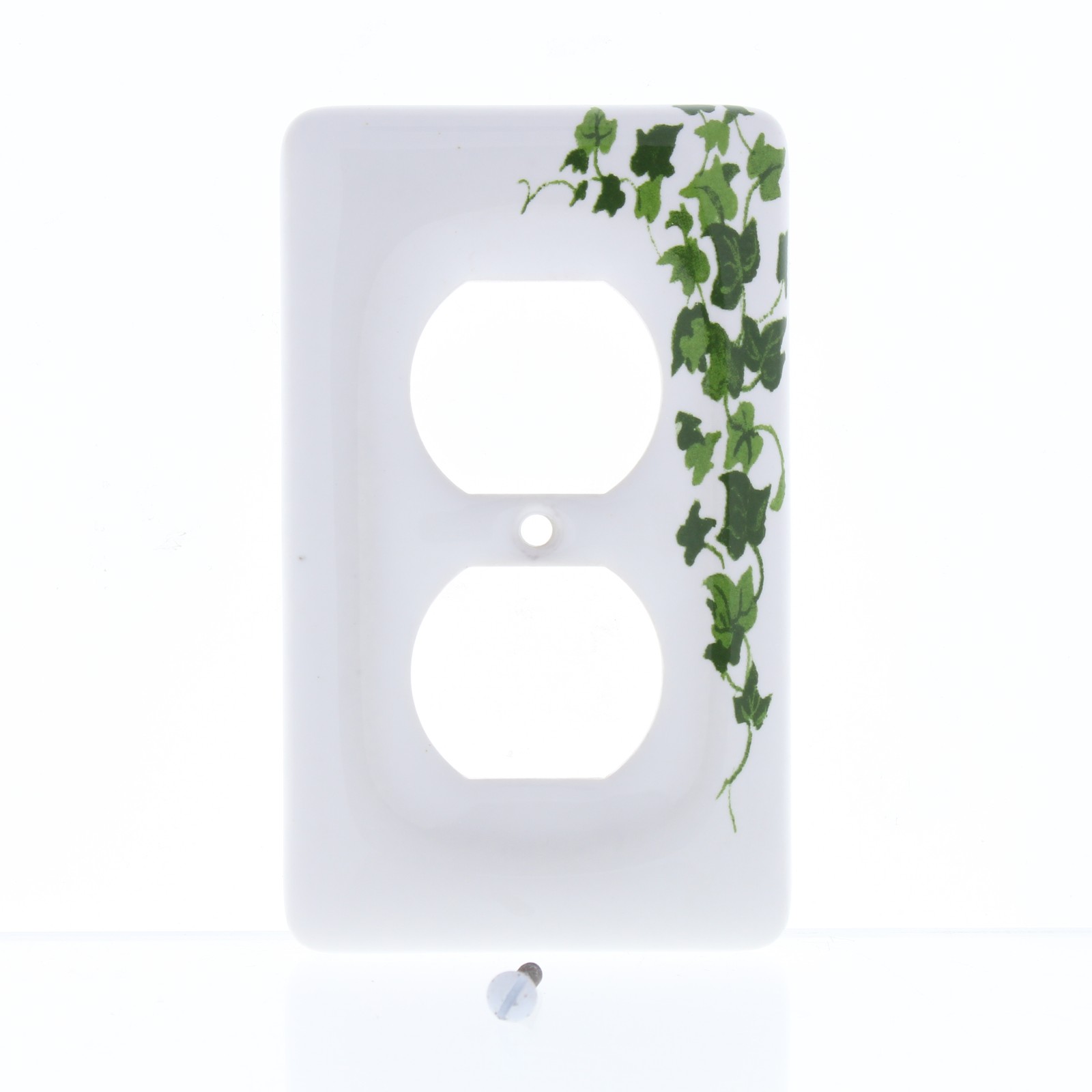 Leviton 89503-GRN Green Vine 1-Gang Duplex Ceramic Standard Wallplate Cover 5pcs