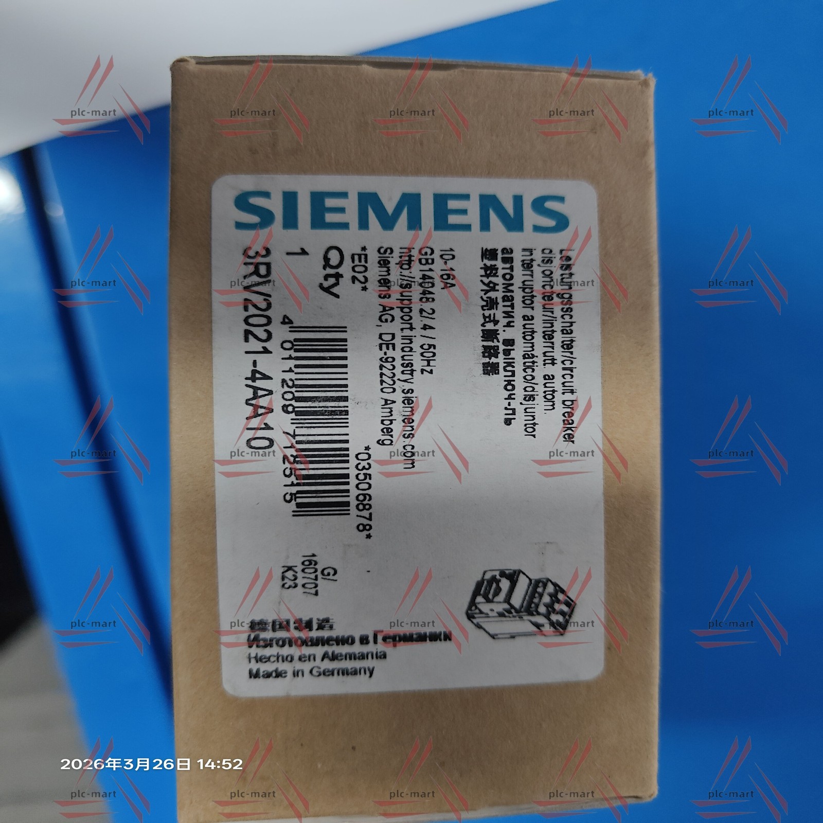 1PC Fast shipping NEW Siemens 3RV2021-4AA10 Real US stock