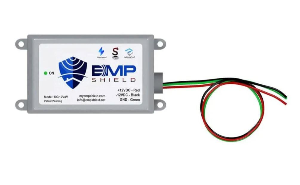 EMP Shield DC-12V-W Standard Vehicle Surge Protector EMP & CME Defense 12 Volt