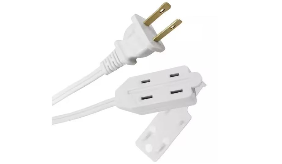 3 PACK 6 ft. 16/2 Light Duty Indoor Multi-Outlet Extension Cord White