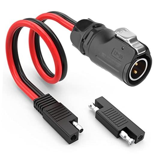 10AWG 2 Pin Power Industrial Circular Connector to SAE Adapter Cable, Furion
