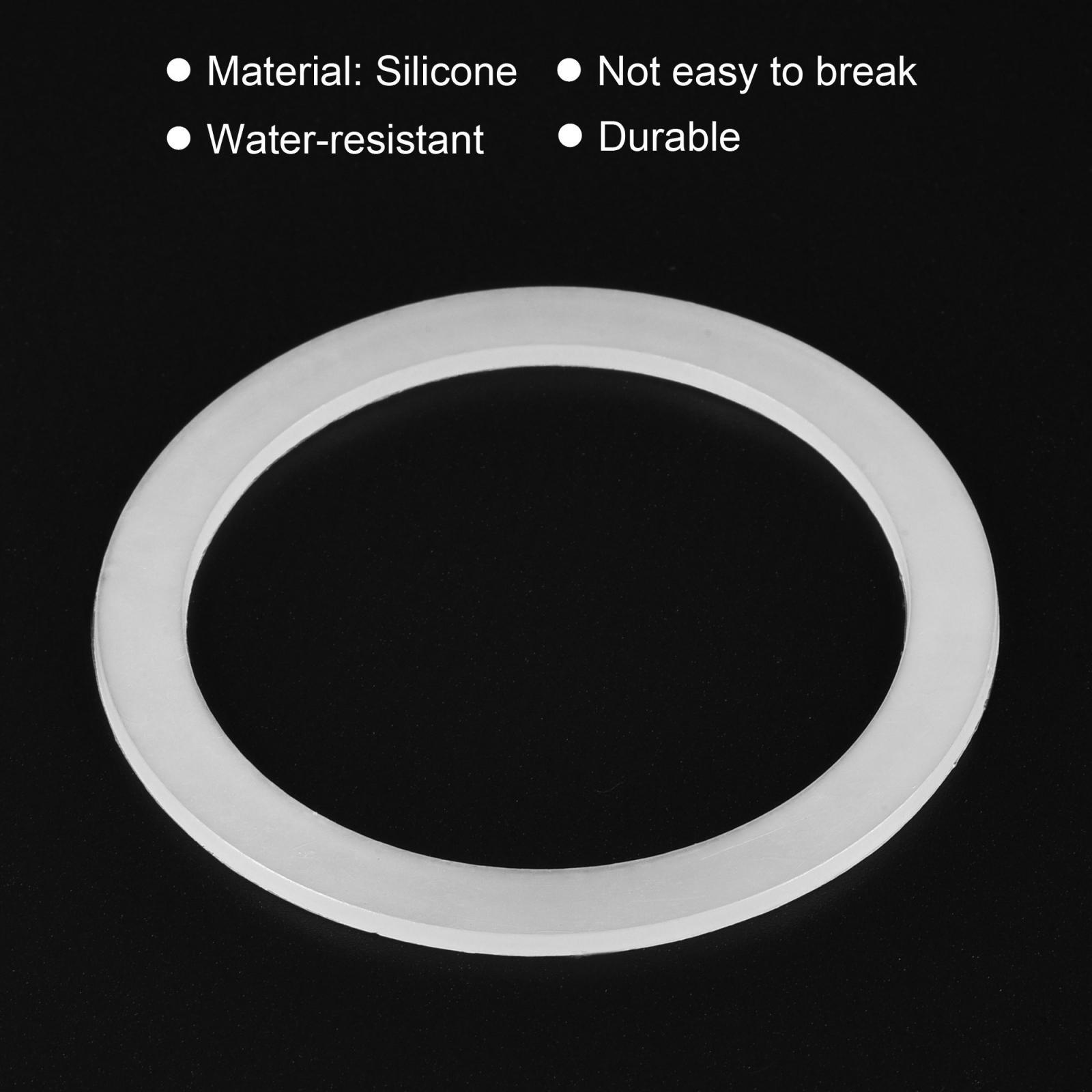 2.7” O-Ring Gasket, Silicone Flush Valve Seal Replacement Gaskets Kits, White